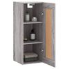 Armario De Pared | Mueble Pared Madera De Ingeniería Gris Sonoma 34,5x34x90 Cm Cfw740851