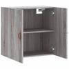 Armario De Pared | Mueble Pared Madera De Ingeniería Gris Sonoma 60x31x60 Cm Cfw740857