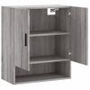 Armario De Pared | Mueble Pared Madera De Ingeniería Gris Sonoma 60x31x70 Cm Cfw740861