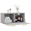 Armario De Pared | Mueble Pared Madera De Ingeniería Gris Sonoma 80x36,5x35 Cm Cfw740874