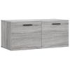 Armario De Pared | Mueble Pared Madera De Ingeniería Gris Sonoma 80x36,5x35 Cm Cfw740877