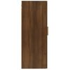 Armario De Pared | Mueble Pared Madera De Ingeniería Marrón Roble 35x34x90 Cm Cfw740883