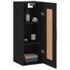 Armario De Pared | Mueble Pared Madera De Ingeniería Negro 34,5x34x90 Cm Cfw740901