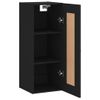 Armario De Pared | Mueble Pared Madera De Ingeniería Negro 34,5x34x90 Cm Cfw740903