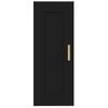 Armario De Pared | Mueble Pared Madera De Ingeniería Negro 35x34x90 Cm Cfw740913