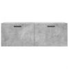 Armario De Pared | Mueble Pared Madera Ingeniería Gris Hormigón 100x36,5x35 Cm Cfw740997