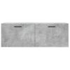 Armario De Pared | Mueble Pared Madera Ingeniería Gris Hormigón 100x36,5x35 Cm Cfw740998