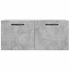 Armario De Pared | Mueble Pared Madera Ingeniería Gris Hormigón 80x36,5x35 Cm Cfw741025