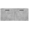 Armario De Pared | Mueble Pared Madera Ingeniería Gris Hormigón 80x36,5x35 Cm Cfw741027