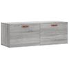 Armario De Pared | Mueble Pared Madera Ingeniería Gris Sonoma 100x36,5x35 Cm Cfw741032