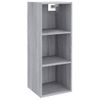 Armario De Pared | Mueble Pared Madera Ingeniería Gris Sonoma 34,5x32,5x90 Cm Cfw741038