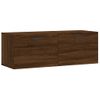 Armario De Pared | Mueble Pared Madera Ingeniería Marrón Roble 100x36,5x35 Cm Cfw741048