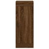 Armario De Pared | Mueble Pared Madera Ingeniería Marrón Roble 34,5x34x90 Cm Cfw741050