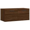 Armario De Pared | Mueble Pared Madera Ingeniería Marrón Roble 80x36,5x35 Cm Cfw741066