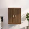 Armario De Pared | Mueble Pared Madera Ingeniería Roble Marrón 69,5x32,5x90 Cm Cfw741109