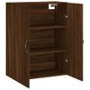 Armario De Pared | Mueble Pared Madera Ingeniería Roble Marrón 69,5x34x90 Cm Cfw741110