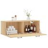 Armario De Pared | Mueble Pared Madera Ingeniería Roble Sonoma 100x36,5x35 Cm Cfw741116