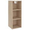 Armario De Pared | Mueble Pared Madera Ingeniería Roble Sonoma 34,5x32,5x90 Cm Cfw741118