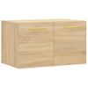 Armario De Pared | Mueble Pared Madera Ingeniería Roble Sonoma 60x36,5x35 Cm Cfw741120