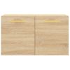 Armario De Pared | Mueble Pared Madera Ingeniería Roble Sonoma 60x36,5x35 Cm Cfw741120