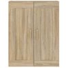 Armario De Pared | Mueble Pared Madera Ingeniería Roble Sonoma 69,5x32,5x90 Cm Cfw741126