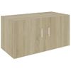 Armario De Pared | Mueble Pared Madera Ingeniería Roble Sonoma 80x39x40 Cm Cfw741133