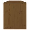 Armario De Pared | Mueble Pared Madera Maciza De Pino Marrón Miel 100x30x35 Cm Cfw741136