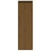 Armario De Pared | Mueble Pared Madera Maciza De Pino Marrón Miel 30x30x100 Cm Cfw741137