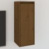 Armario De Pared | Mueble Pared Madera Maciza De Pino Marrón Miel 30x30x80 Cm Cfw741140