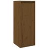 Armario De Pared | Mueble Pared Madera Maciza De Pino Marrón Miel 30x30x80 Cm Cfw741140