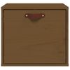 Armario De Pared | Mueble Pared Madera Maciza De Pino Marrón Miel 40x30x35 Cm Cfw741142