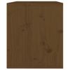 Armario De Pared | Mueble Pared Madera Maciza De Pino Marrón Miel 45x30x35 Cm Cfw741143