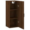 Armario De Pared | Mueble Pared Marrón Roble 34,5x34x90 Cm Cfw741160