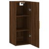 Armario De Pared | Mueble Pared Marrón Roble 34,5x34x90 Cm Cfw741164