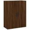 Armario De Pared | Mueble Pared Marrón Roble 69,5x34x90 Cm Cfw741166