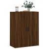 Armario De Pared | Mueble Pared Marrón Roble 69,5x34x90 Cm Cfw741166