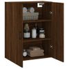 Armario De Pared | Mueble Pared Marrón Roble 69,5x34x90 Cm Cfw741166