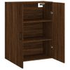 Armario De Pared | Mueble Pared Marrón Roble 69,5x34x90 Cm Cfw741166