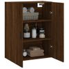 Armario De Pared | Mueble Pared Marrón Roble 69,5x34x90 Cm Cfw741168