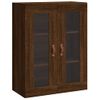 Armario De Pared | Mueble Pared Marrón Roble 69,5x34x90 Cm Cfw741173