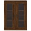 Armario De Pared | Mueble Pared Marrón Roble 69,5x34x90 Cm Cfw741176