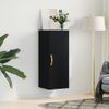 Armario De Pared | Mueble Pared Negro 34,5x34x90 Cm Cfw741177