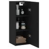 Armario De Pared | Mueble Pared Negro 34,5x34x90 Cm Cfw741177