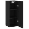 Armario De Pared | Mueble Pared Negro 34,5x34x90 Cm Cfw741177