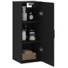 Armario De Pared | Mueble Pared Negro 34,5x34x90 Cm Cfw741178