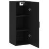 Armario De Pared | Mueble Pared Negro 34,5x34x90 Cm Cfw741178