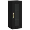 Armario De Pared | Mueble Pared Negro 34,5x34x90 Cm Cfw741185