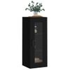 Armario De Pared | Mueble Pared Negro 34,5x34x90 Cm Cfw741186