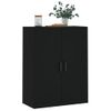 Armario De Pared | Mueble Pared Negro 69,5x34x90 Cm Cfw741189