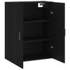 Armario De Pared | Mueble Pared Negro 69,5x34x90 Cm Cfw741189